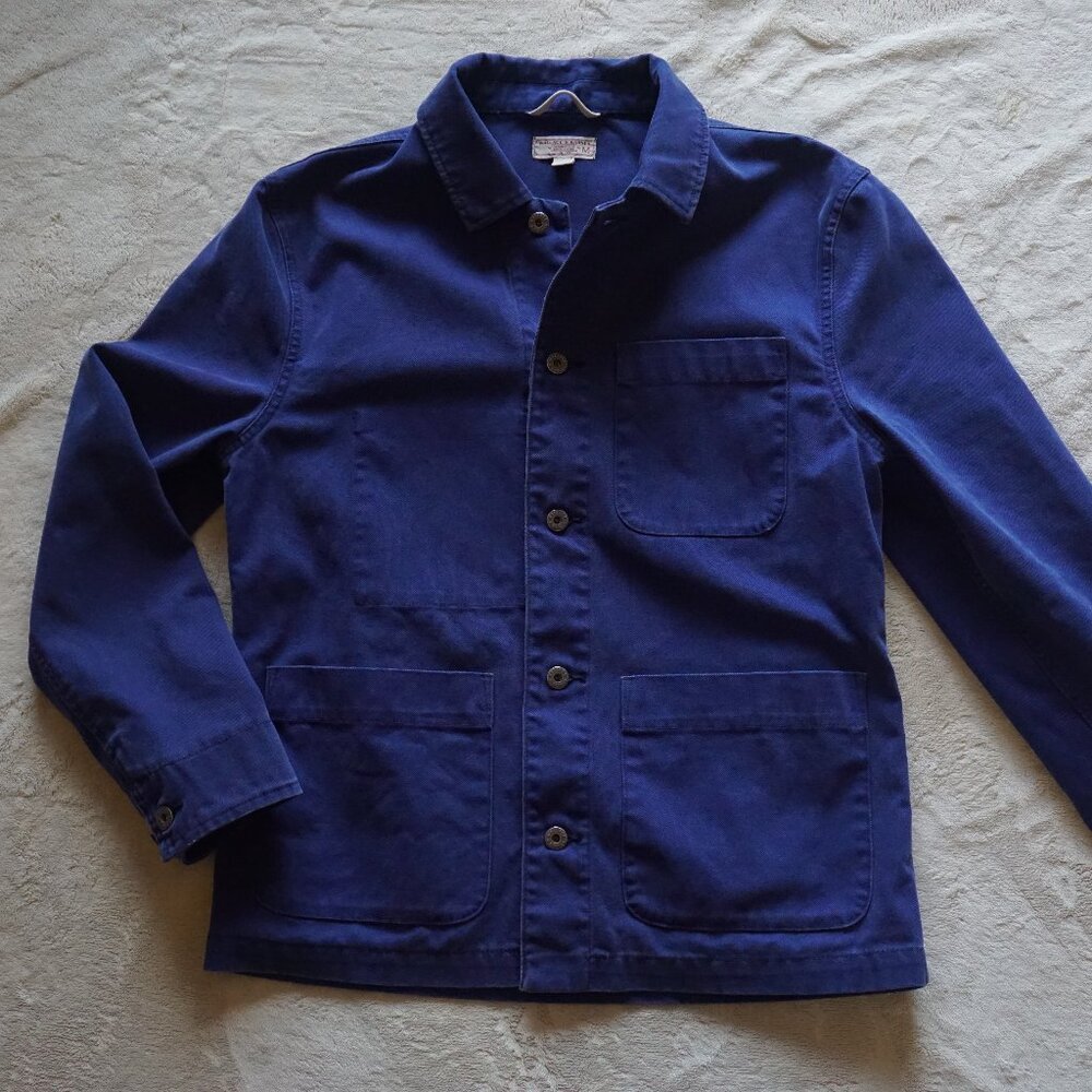 Wallace & Barnes Canvas Chore Coat - french blue